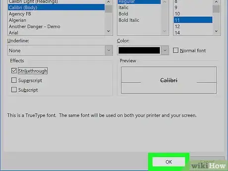 Image titled Strikethrough in Excel Step 10