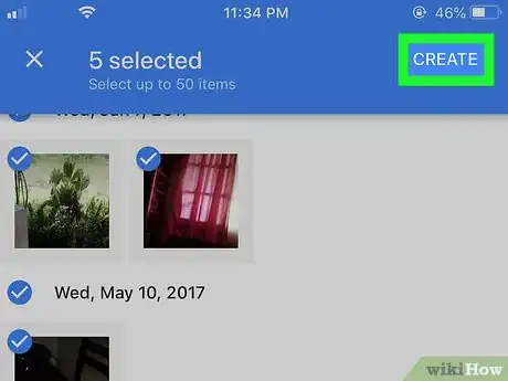Image titled Make Movies on Google Photos on iPhone or iPad Step 6