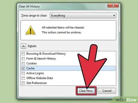 Image titled Clear the Cache in Firefox Step 21