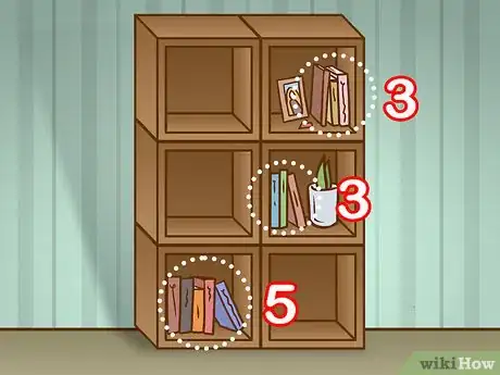 Image titled Decorate a Bookshelf Step 2