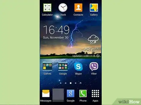 Image titled Set the Alarm Clock on a Motorola RAZR Phone Step 1