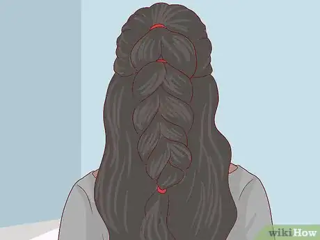 Image titled Make a Half‐Up Fishtail Ponytail Step 20