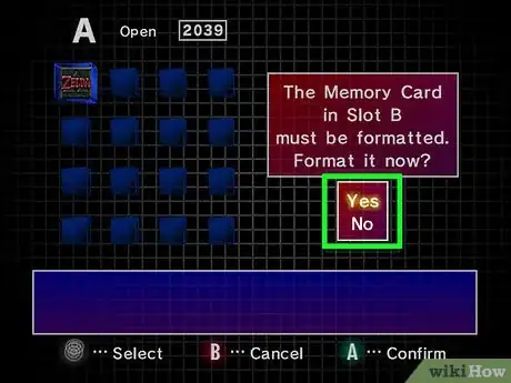 Image titled Format a Gamecube Memory Card Step 3