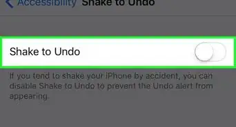 Disable Shake to Undo on an iPhone
