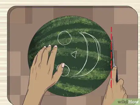 Image titled Carve a Smile on a Watermelon Step 2