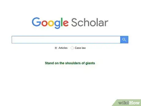 Image titled Do an Advanced Search on Google Scholar Step 1