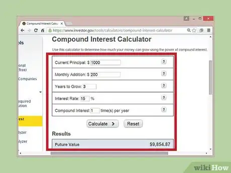 Image titled Calculate Compound Interest Payments Step 7