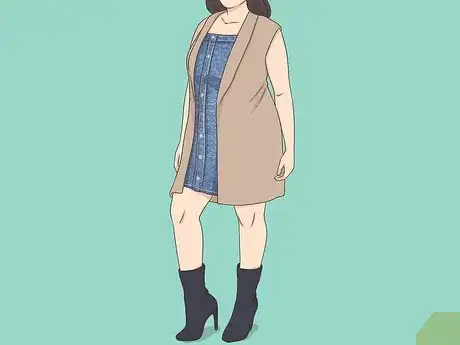 Image titled Style a Denim Dress for Fall Step 11