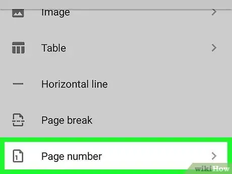 Image titled Add Page Numbers in Google Docs on Android Step 5