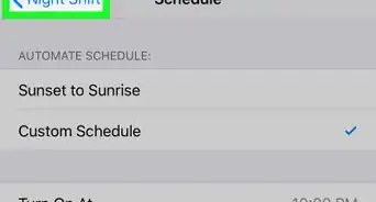Activate Night Shift on an iPhone
