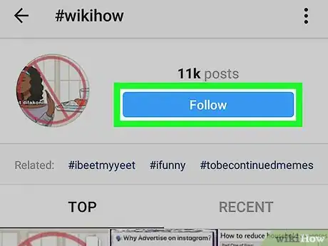 Image titled Follow a Hashtag on Instagram Step 4