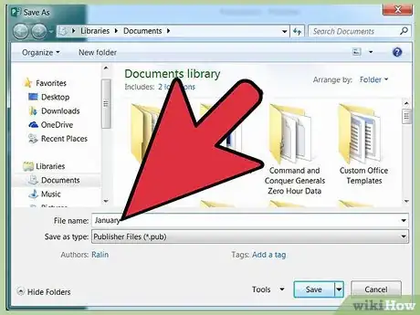 Image titled Make a Monthly Calendar with Microsoft Publisher Step 11