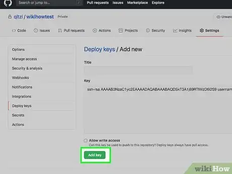 Image titled Use Deploy Keys on Github Step 15