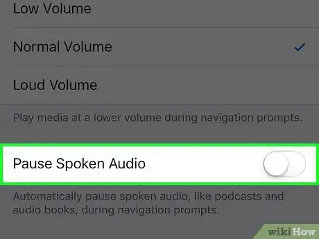 Image titled Stop iPhone Maps from Automatically Pausing Audio During Prompts Step 5