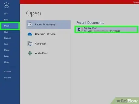 Image titled Type Square Root on PC or Mac Step 11