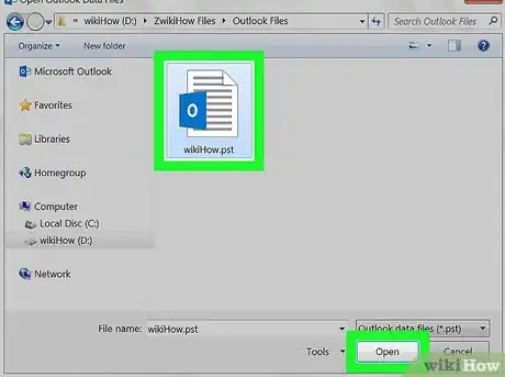 Image titled Import an Outlook PST File on PC or Mac Step 11