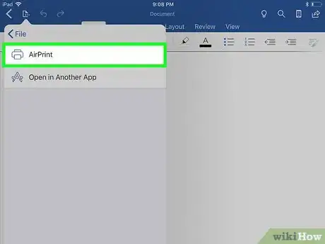 Image titled Print in Black and White on Word on iPhone or iPad Step 5