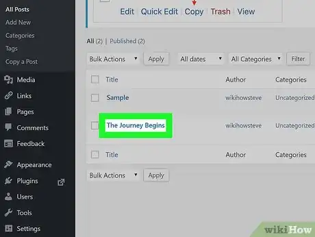 Image titled Edit a Post Page in WordPress on PC or Mac Step 3