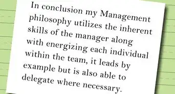 Write a Management Philosophy