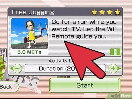 Image titled Jog on Wii Fit Step 1