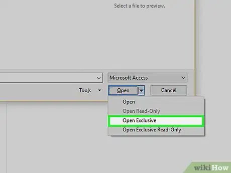 Image titled Open an Access Database in Exclusive Mode in Access 2013 Step 6