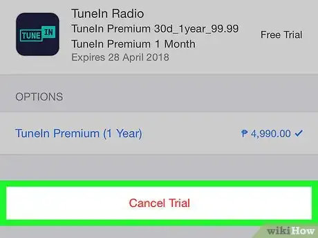 Image titled Cancel Tunein Radio on iPhone or iPad Step 8