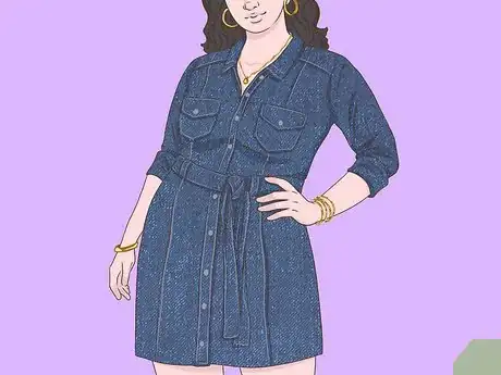 Image titled Style a Denim Dress for Fall Step 15