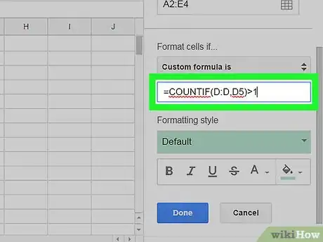 Image titled Highlight Duplicates on Google Sheets on PC or Mac Step 9