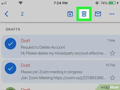 Image titled Delete a Draft in Gmail Step 10