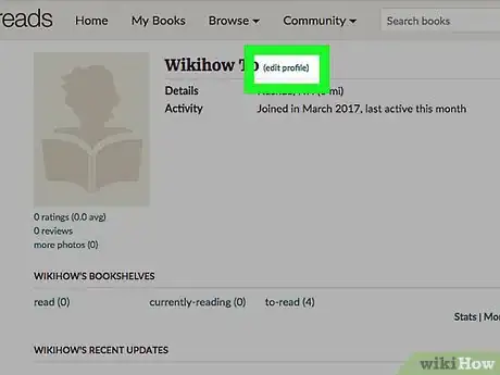 Image titled Manage Your Public Profile Information on Goodreads Step 3