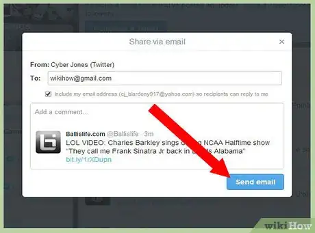 Image titled Email a Tweet from the Twitter Website to Another Person Step 9