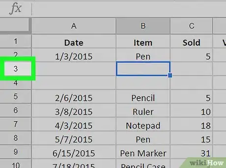 Image titled Delete Rows on Google Sheets on PC or Mac Step 3