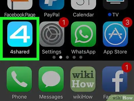 Image titled Use 4shared Mobile on iOS Step 1