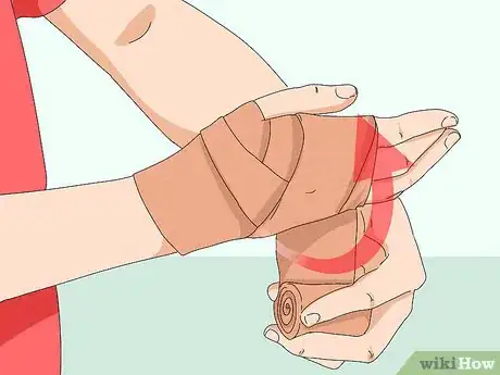 Image titled Wrap a Sprained Thumb Step 6