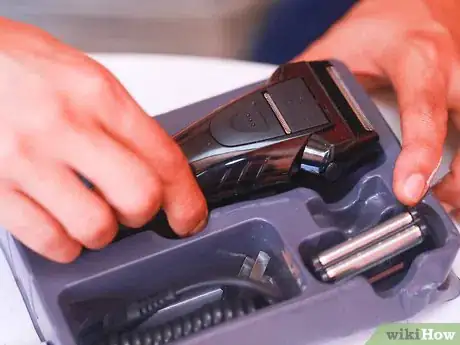 Image titled Shave With an Electric Shaver Step 1