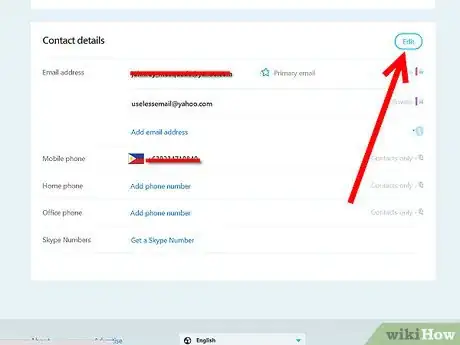 Image titled Delete an Email Address from a Skype Account Step 3