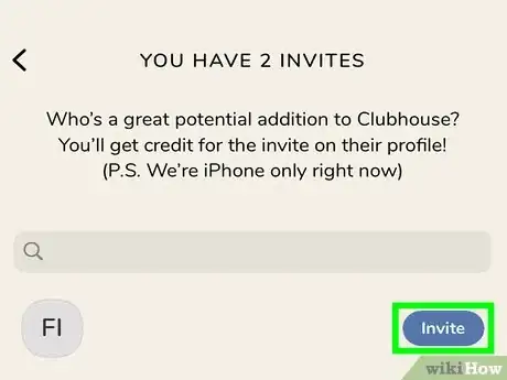 Image titled Invite People to Clubhouse Step 4