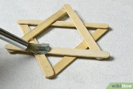Image titled Make a Star of David from Popsicle Sticks Step 14