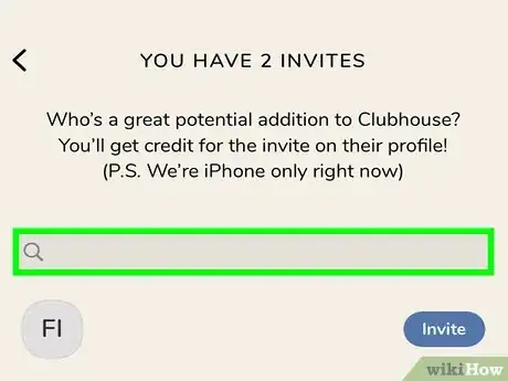 Image titled Invite People to Clubhouse Step 3
