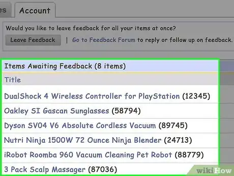 Image titled Leave Feedback on eBay on PC or Mac Step 5