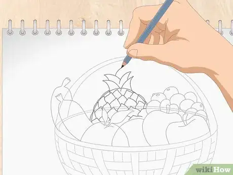 Image titled Draw a Basket of Fruit Step 11