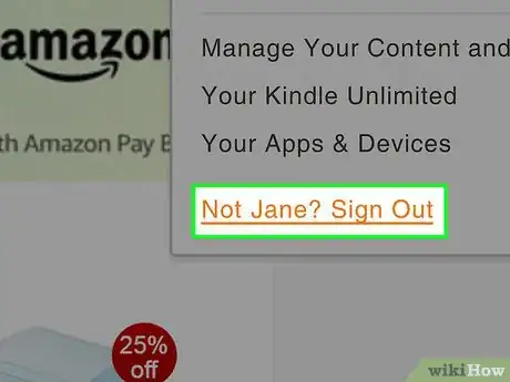 Image titled Logout of Amazon on PC or Mac Step 4