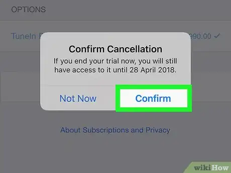 Image titled Cancel Tunein Radio on iPhone or iPad Step 9
