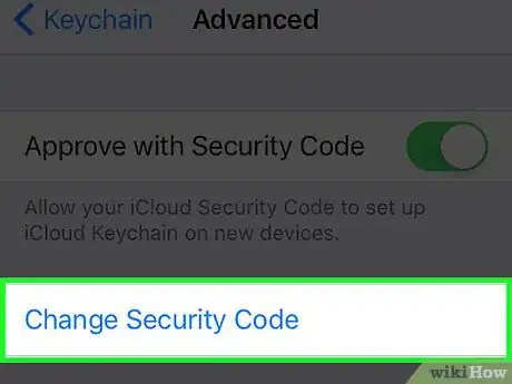 Image titled Change Your iCloud Keychain Security Code on an iPhone Step 5