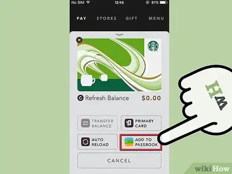 Image titled Add a Starbucks Card to Passbook Step 5