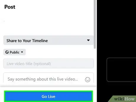 Image titled Go Live on New Facebook Step 5