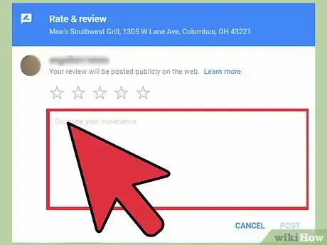 Image titled Write a Review on Google Step 6