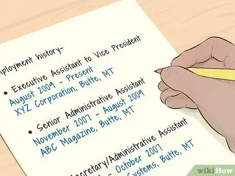 Image titled Write a CV (Curriculum Vitae) Step 4