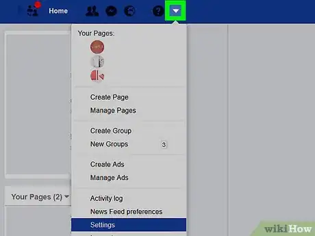 Image titled Edit a Facebook Page Name on PC or Mac Step 2