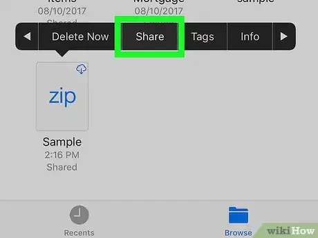 Image titled Send Zip Files on iPhone or iPad Step 5